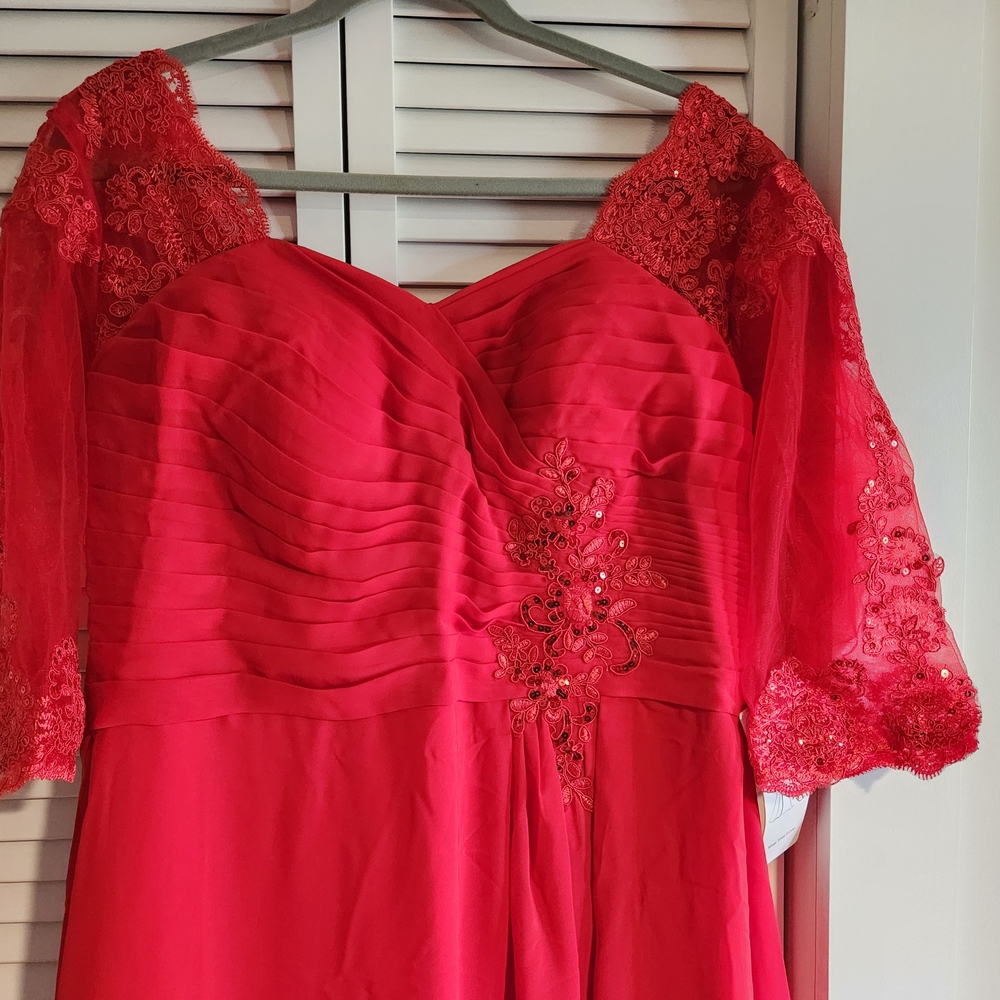 Elegant Red Lace Formal!!